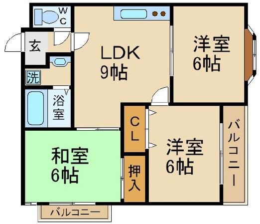 放出駅 徒歩8分 4階の物件間取画像